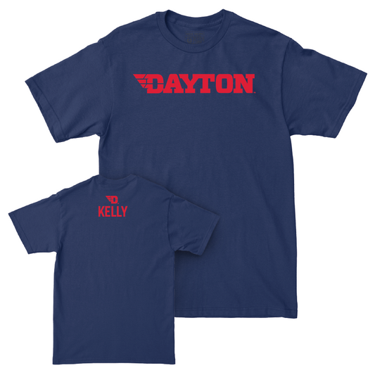 Dayton Women's Track & Field Navy Wordmark Tee - Keelin Kelly Youth Small