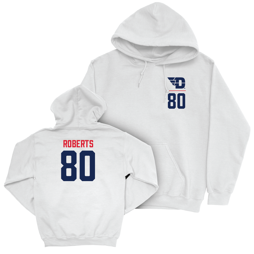 Dayton Football White Logo Hoodie - Kevin Roberts Youth Small