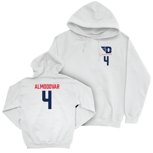 Dayton Women's Volleyball White Logo Hoodie - Lexie Almodovar Youth Small