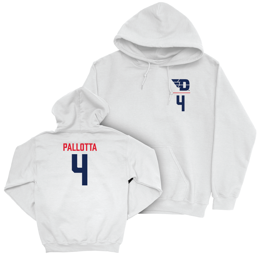 Dayton Women's Basketball White Logo Hoodie - Lauren Pallotta Youth Small