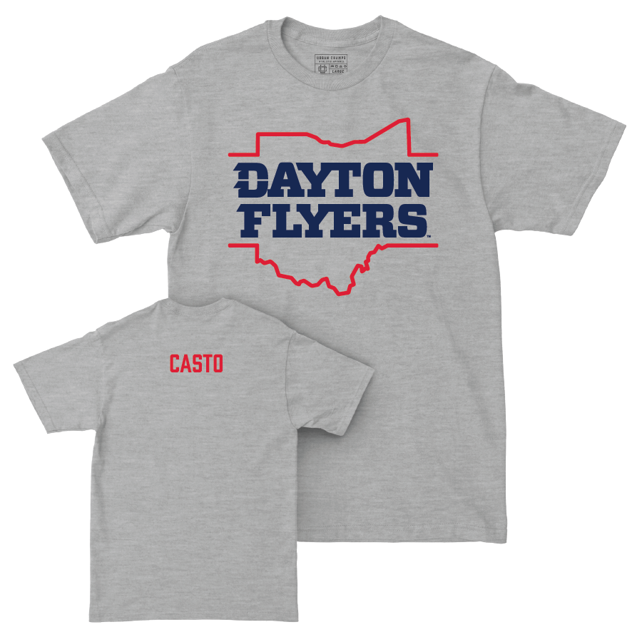 Dayton Women's Rowing Sport Grey State Tee - Madeleine Casto Youth Small