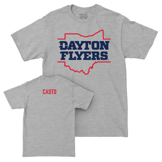 Dayton Women's Rowing Sport Grey State Tee - Madeleine Casto Youth Small