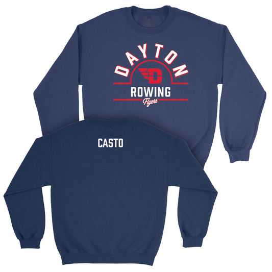 Dayton Women's Rowing Navy Arch Crew - Madeleine Casto Youth Small