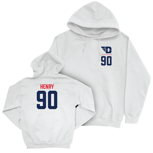 Dayton Football White Logo Hoodie - Mason Henry Youth Small