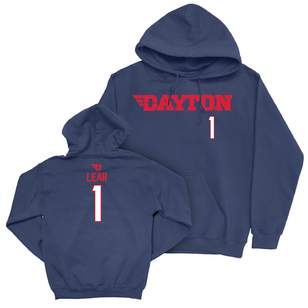 Dayton Women's Basketball Navy Wordmark Hoodie - Nayo Lear Youth Small