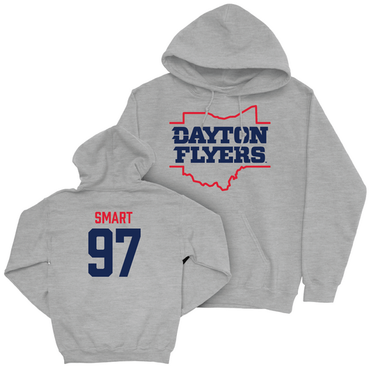 Dayton Football Sport Grey State Hoodie - Robert Smart Youth Small