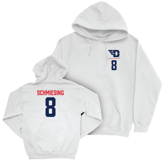 Dayton Football White Logo Hoodie - Sam Schmiesing Youth Small