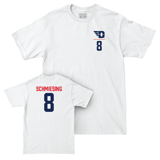 Dayton Football White Logo Comfort Colors Tee - Sam Schmiesing Youth Small