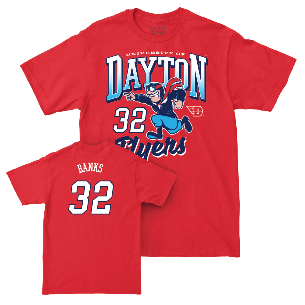 Dayton Football Red Rudy Tee - Sean Banks Youth Small