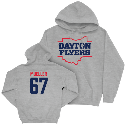 Dayton Football Sport Grey State Hoodie - Sam Mueller Youth Small