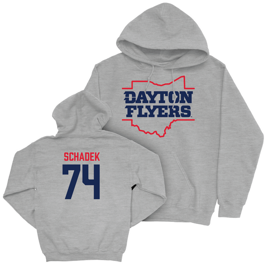 Dayton Football Sport Grey State Hoodie - Sam Schadek Youth Small