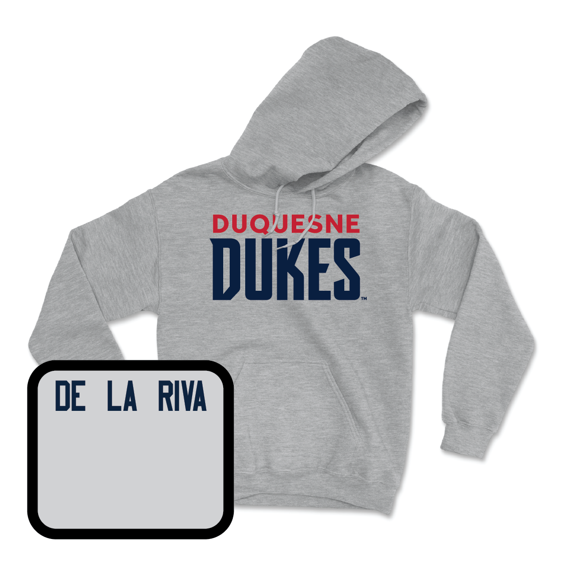 Duquesne Track & Field Sport Grey Lock Hoodie - Samuel de la Riva