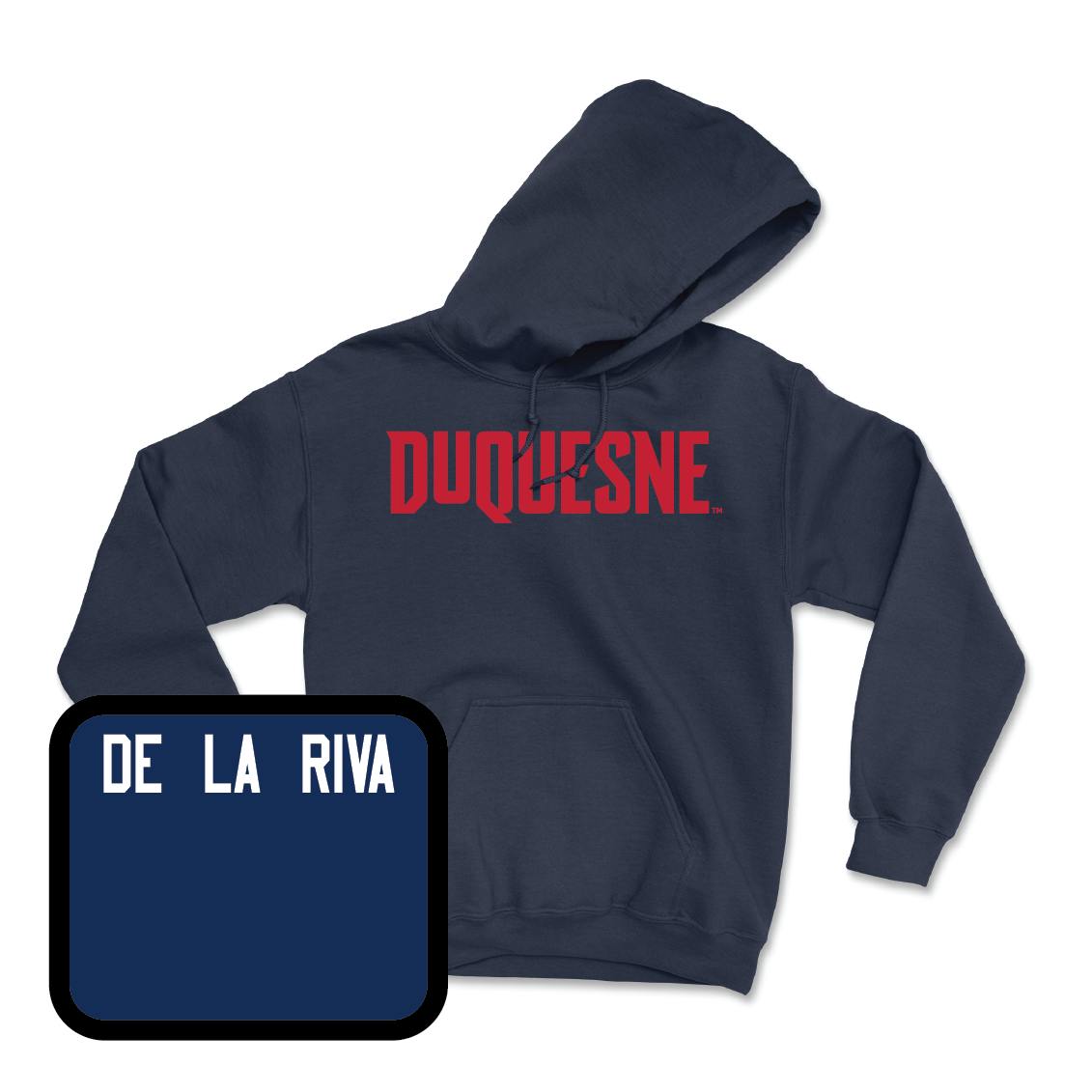 Duquesne Track & Field Navy Duquesne Hoodie - Samuel de la Riva