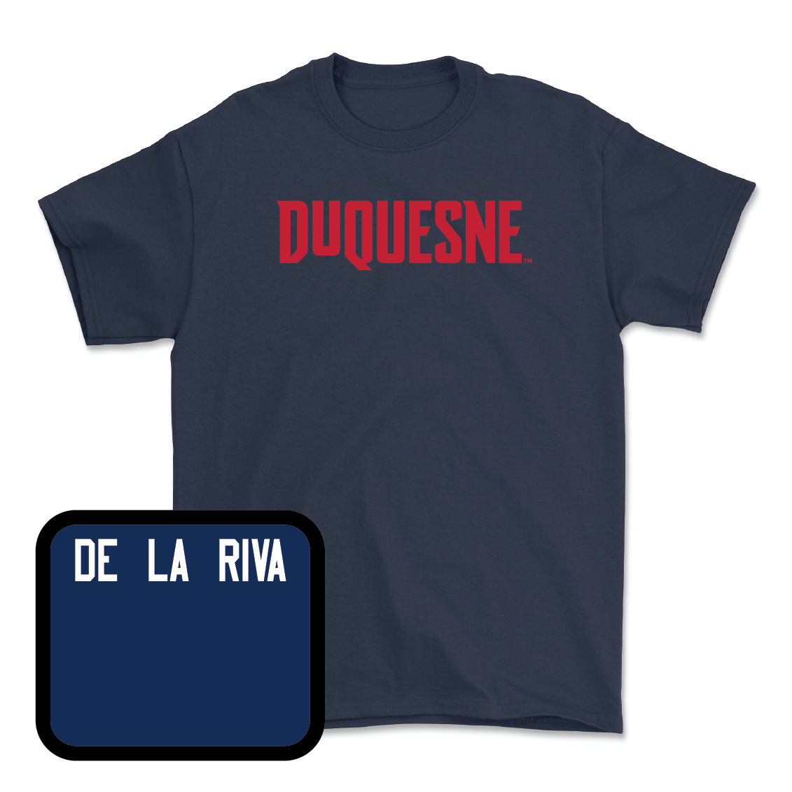 Duquesne Track & Field Navy Duquesne Tee - Samuel de la Riva