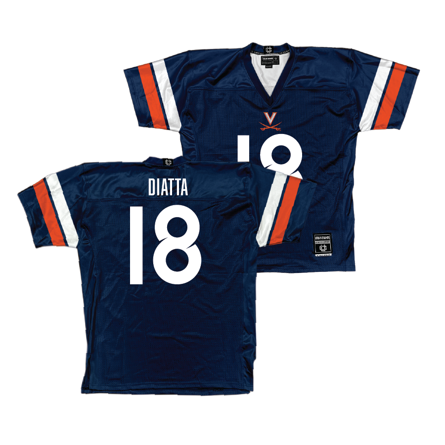 UVA Football Navy Jersey - Michael Diatta | #18