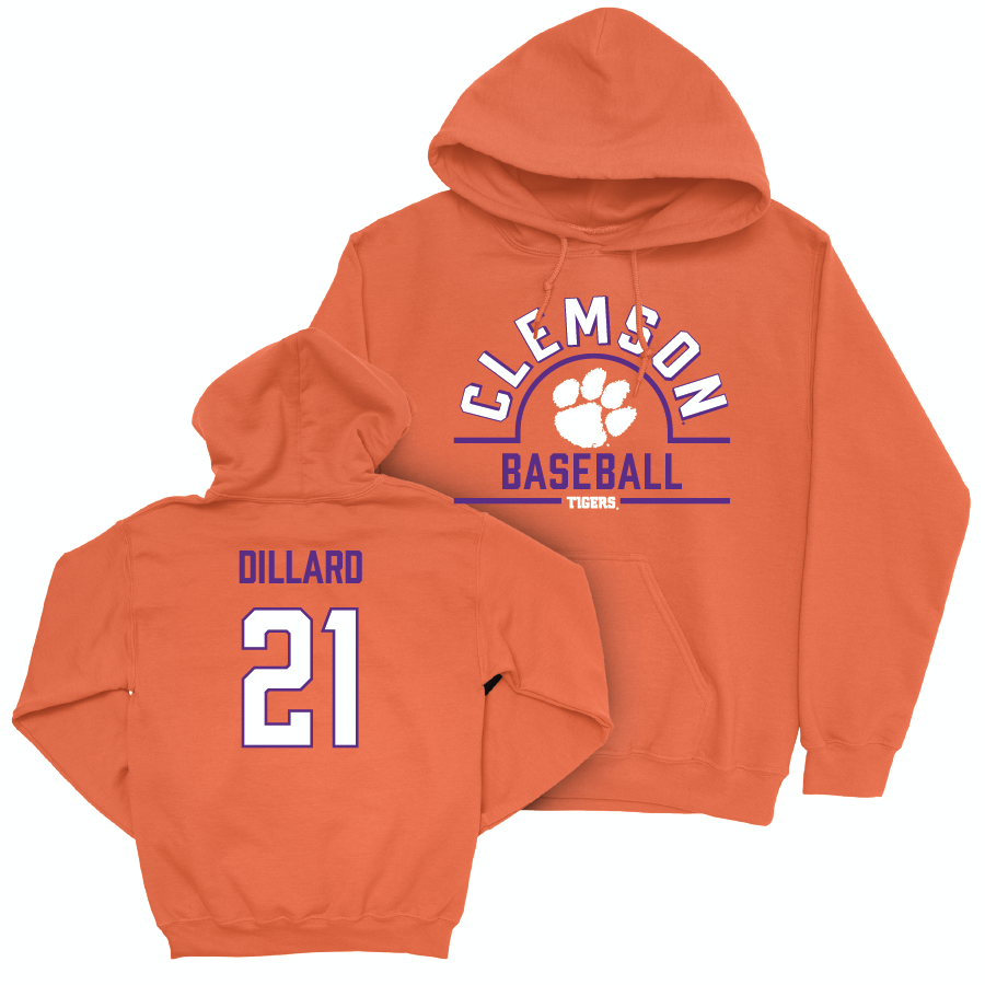 Clemson Baseball Orange Arch Hoodie  - Jay Dillard