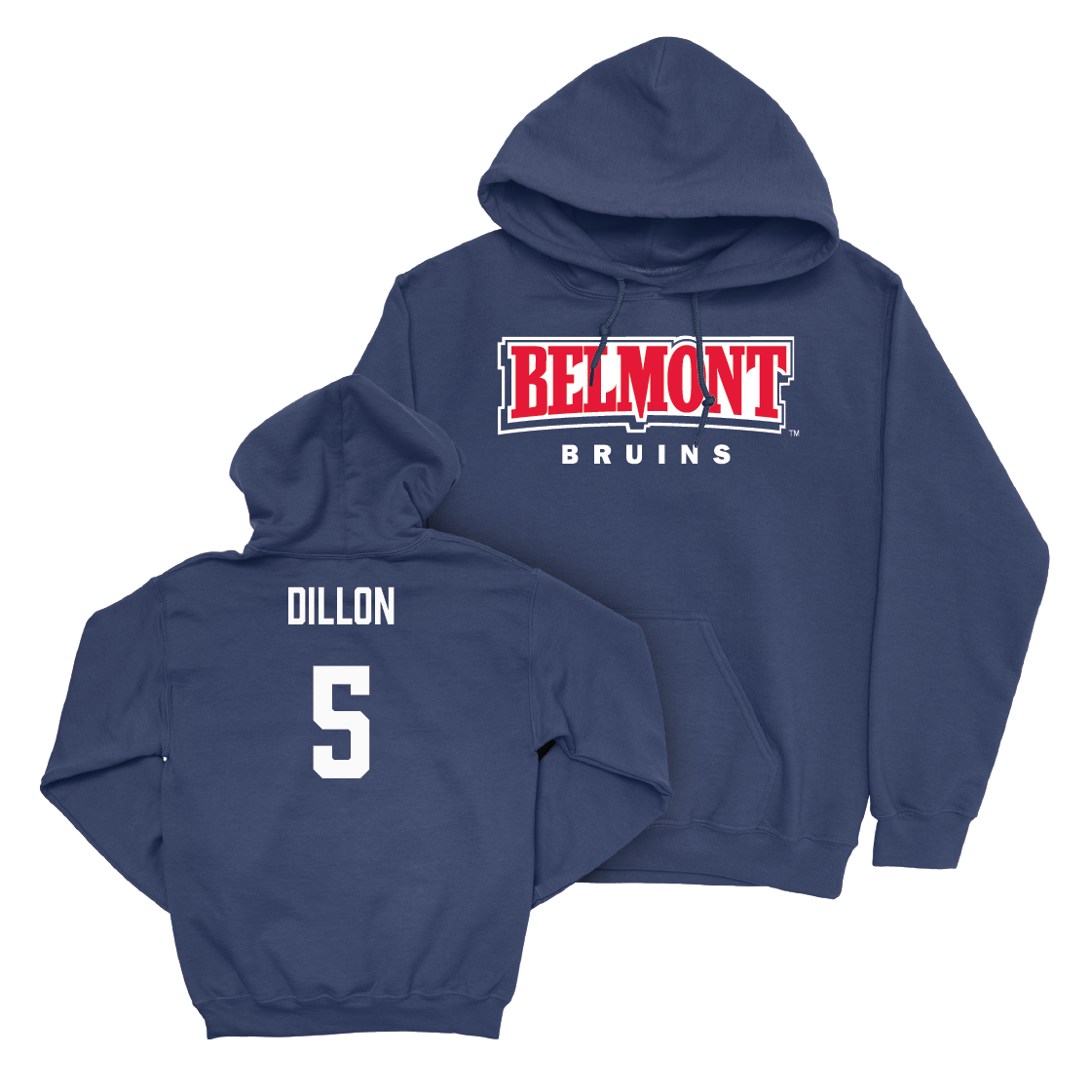 Belmont Men's Basketball Navy Belmont Hoodie  - Eoin Dillon