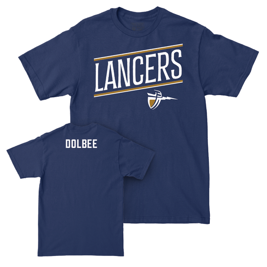 CBU Women's Cheerleading Navy Slant Tee   - Sydnie Dolbee