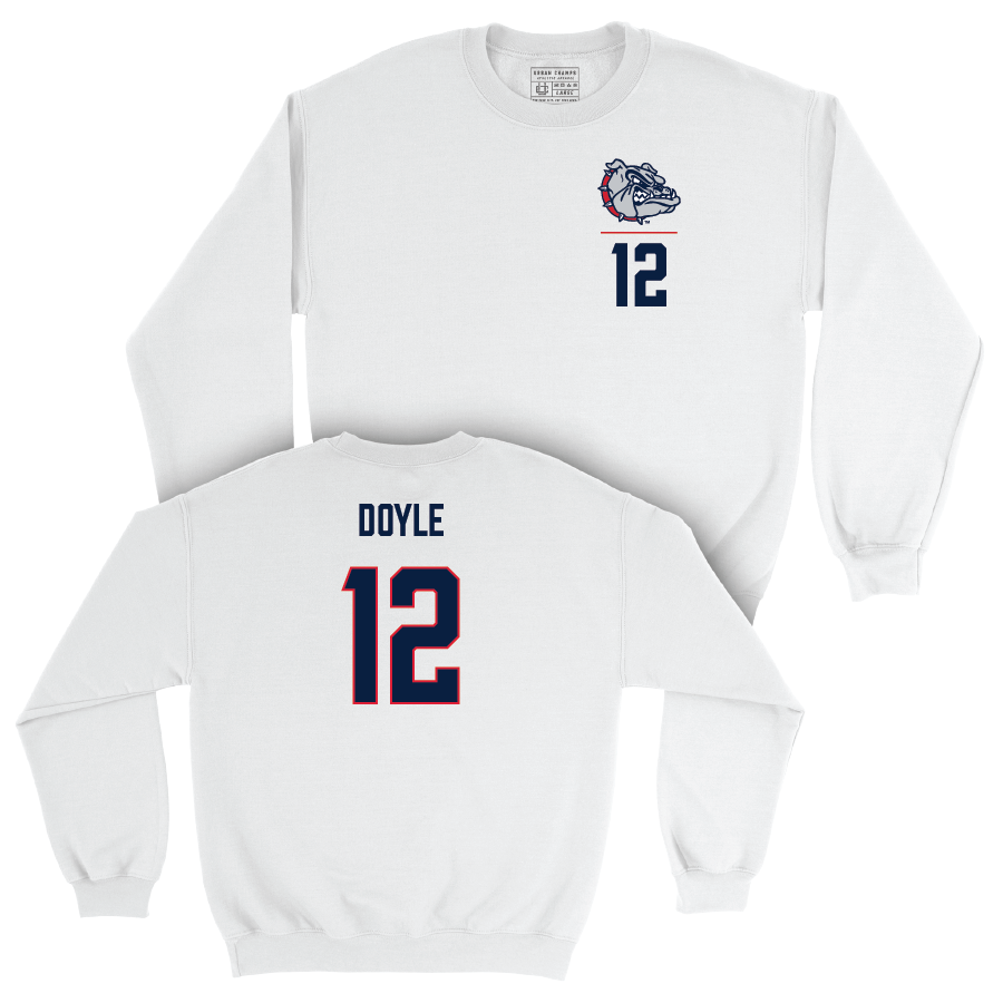 Gonzaga Women's Soccer White Logo Crew  - Kate Doyle