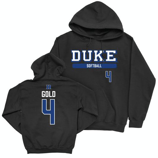 Duke Men's Basketball Black Classic Hoodie - Ana Gold Small