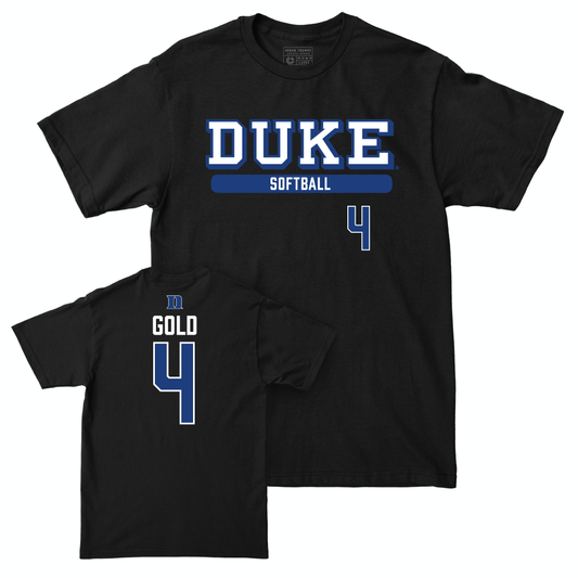 Duke Men's Basketball Black Classic Tee - Ana Gold Small