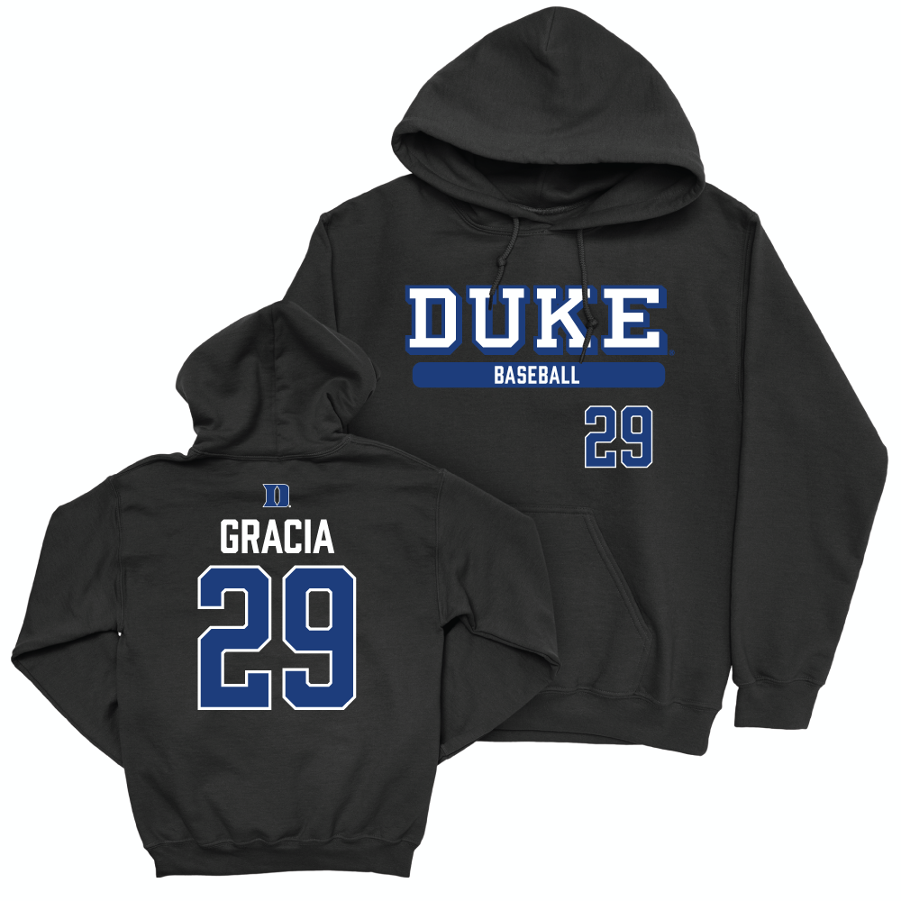 Duke Men's Basketball Black Classic Hoodie - AJ Gracia Small