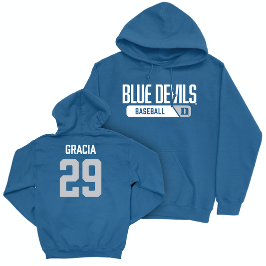 Duke Men's Basketball Royal Varsity Hoodie - AJ Gracia Small