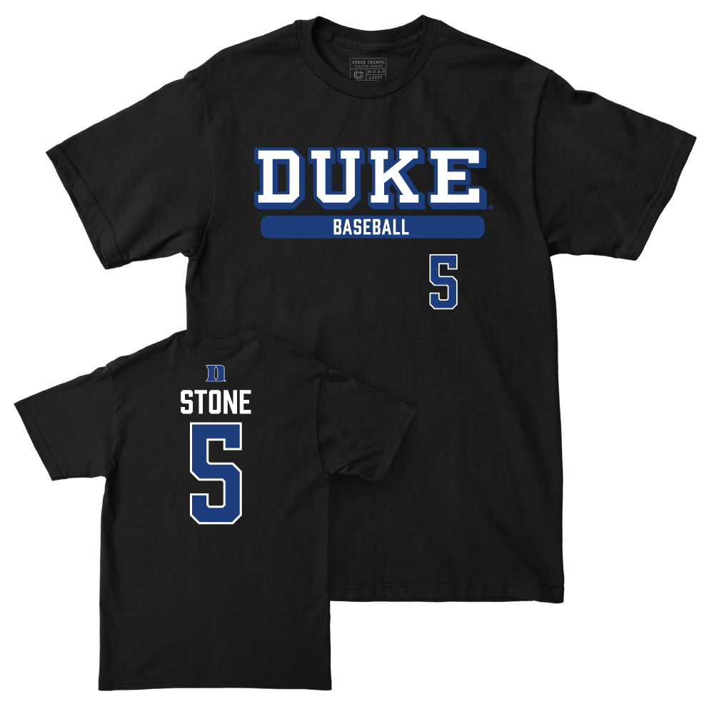 Duke Men's Basketball Black Classic Tee - Alex Stone Small