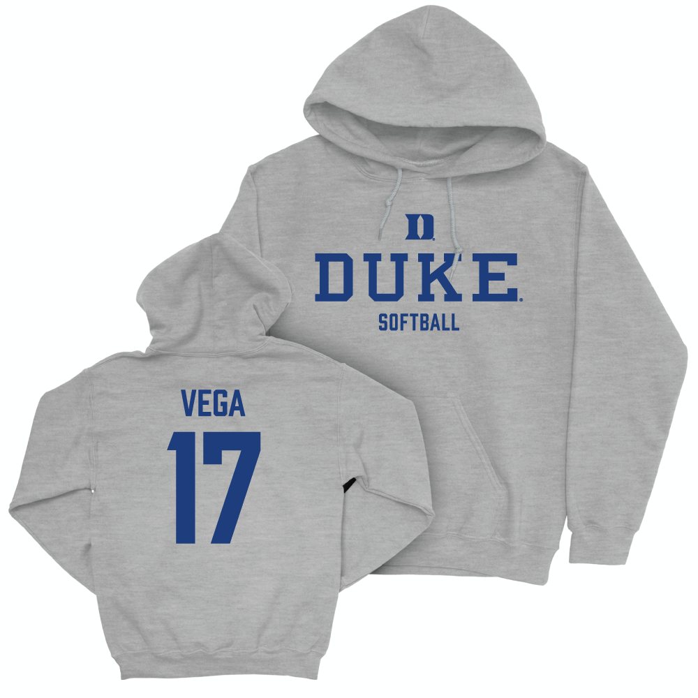 Duke Men's Basketball Sport Grey Staple Hoodie - Aminah Vega Small