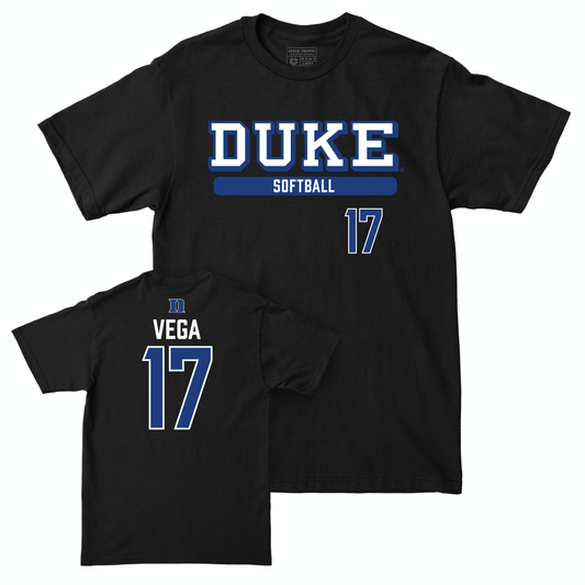 Duke Men's Basketball Black Classic Tee - Aminah Vega Small