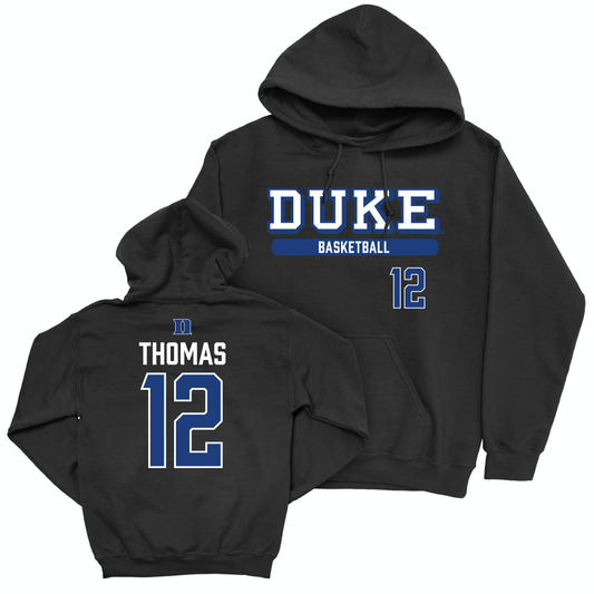 Duke Men's Basketball Black Classic Hoodie - Delaney Thomas Small