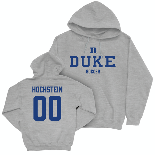 Duke Men's Basketball Sport Grey Staple Hoodie - Jacob Hochstein Small