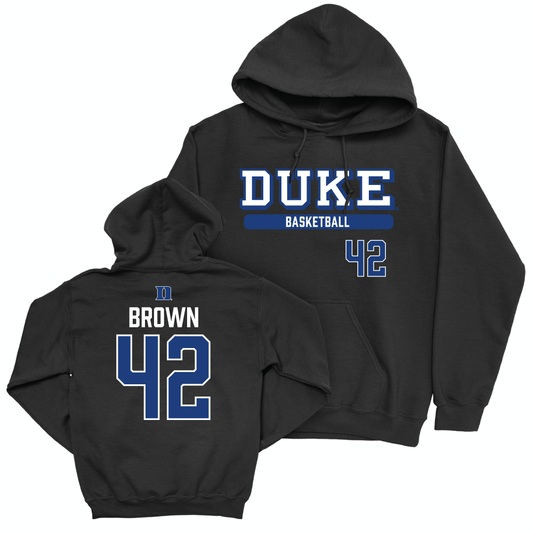 Duke Men's Basketball Black Classic Hoodie - Kennedy Brown Small