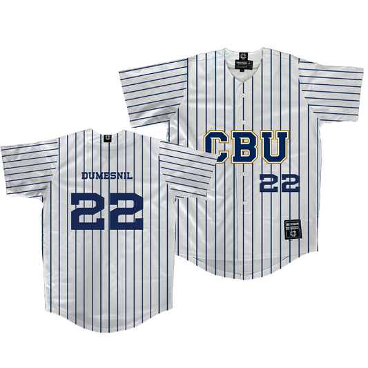 CBU Baseball White Jersey  - Nicholas Dumesnil