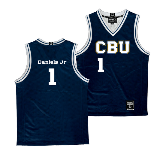 CBU Men's Basketball Navy Jersey - Dominique Daniels Jr | #1