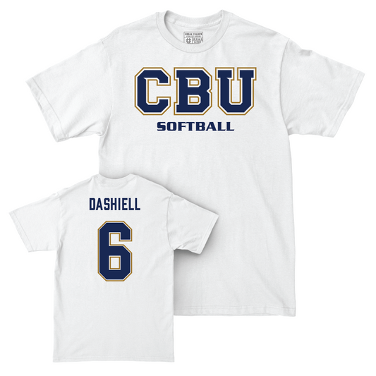 CBU Softball White Comfort Colors Classic Tee  - Makenna Dashiell