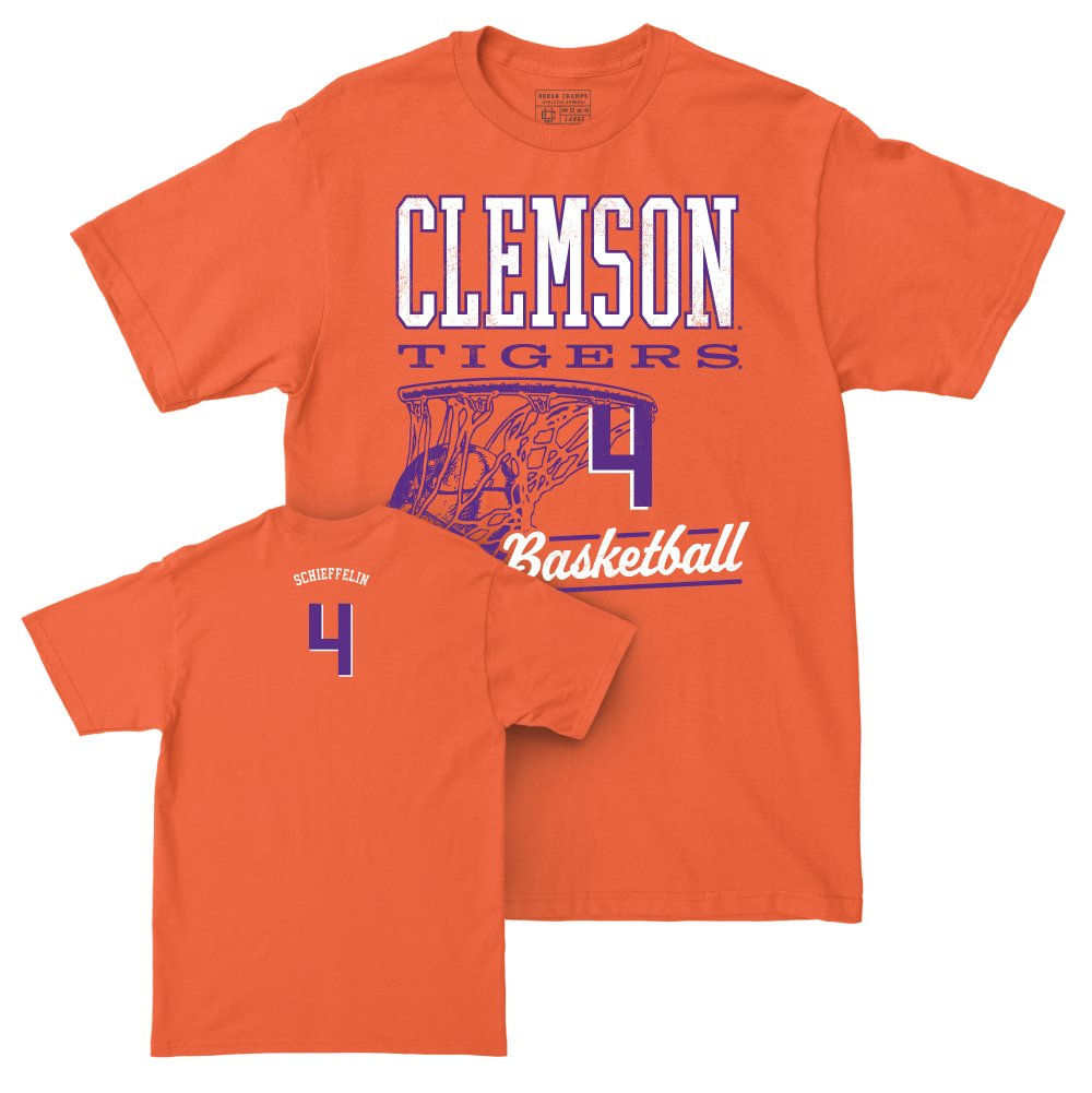 Clemson Men's Basketball Orange Hoops Tee - Ian Schieffelin