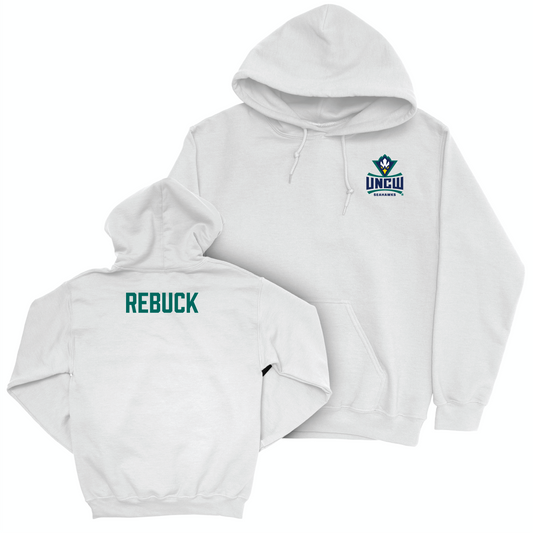 UNC Wilmington Women's Track & Field White Logo Hoodie - Ava Rebuck