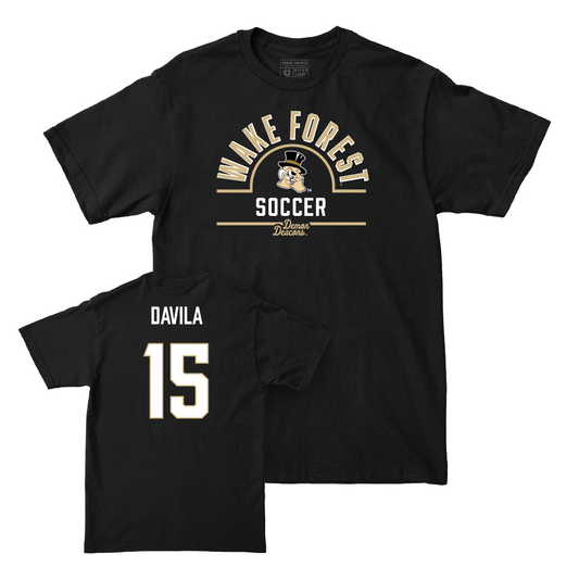 Wake Forest Men's Soccer Black Arch Tee  - Jojo Davila