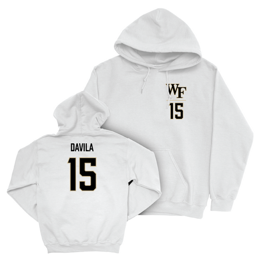 Wake Forest Men's Soccer White Logo Hoodie  - Jojo Davila