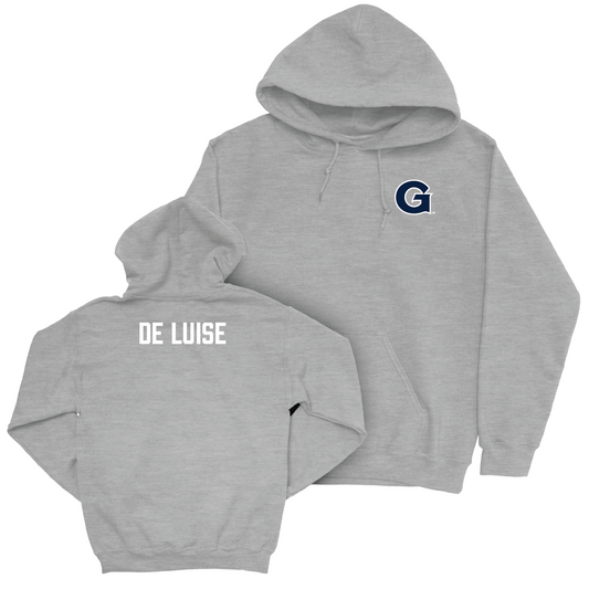 Georgetown Men's Swim & Dive Sport Grey Logo Hoodie  - Bailey De Luise