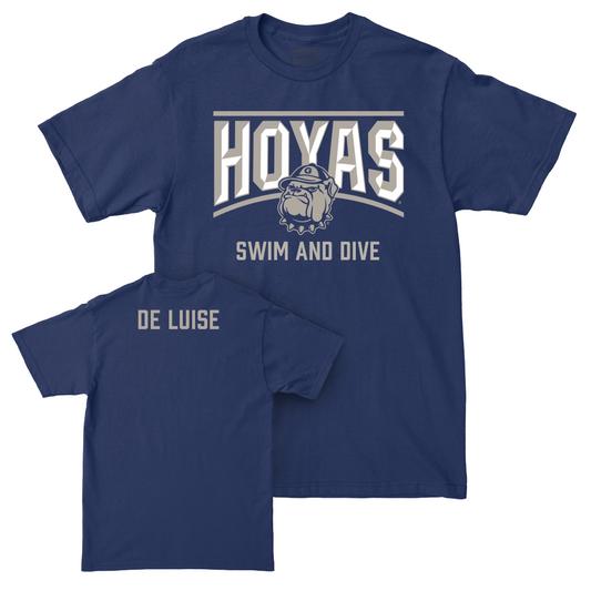 Georgetown Men's Swim & Dive Navy Staple Tee  - Bailey De Luise