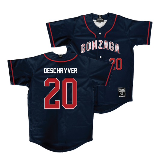 Gonzaga Baseball Navy Jersey - Nathan DeSchryver | #20