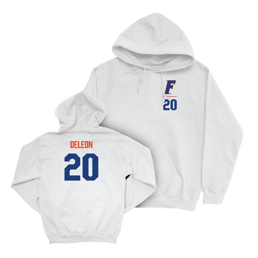 Florida Women's Soccer White Logo Hoodie   - Anna Deleon