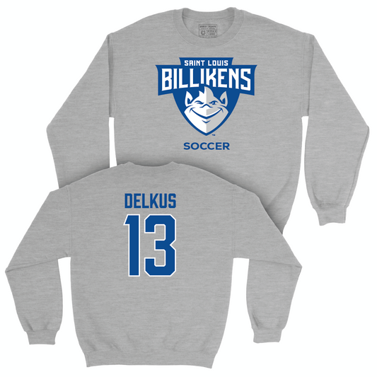 Saint Louis Men's Soccer Sport Grey Club Crew  - Jackson Delkus