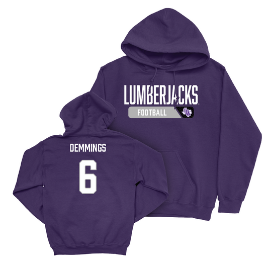 SFA Football Purple Staple Hoodie - Charles Demmings