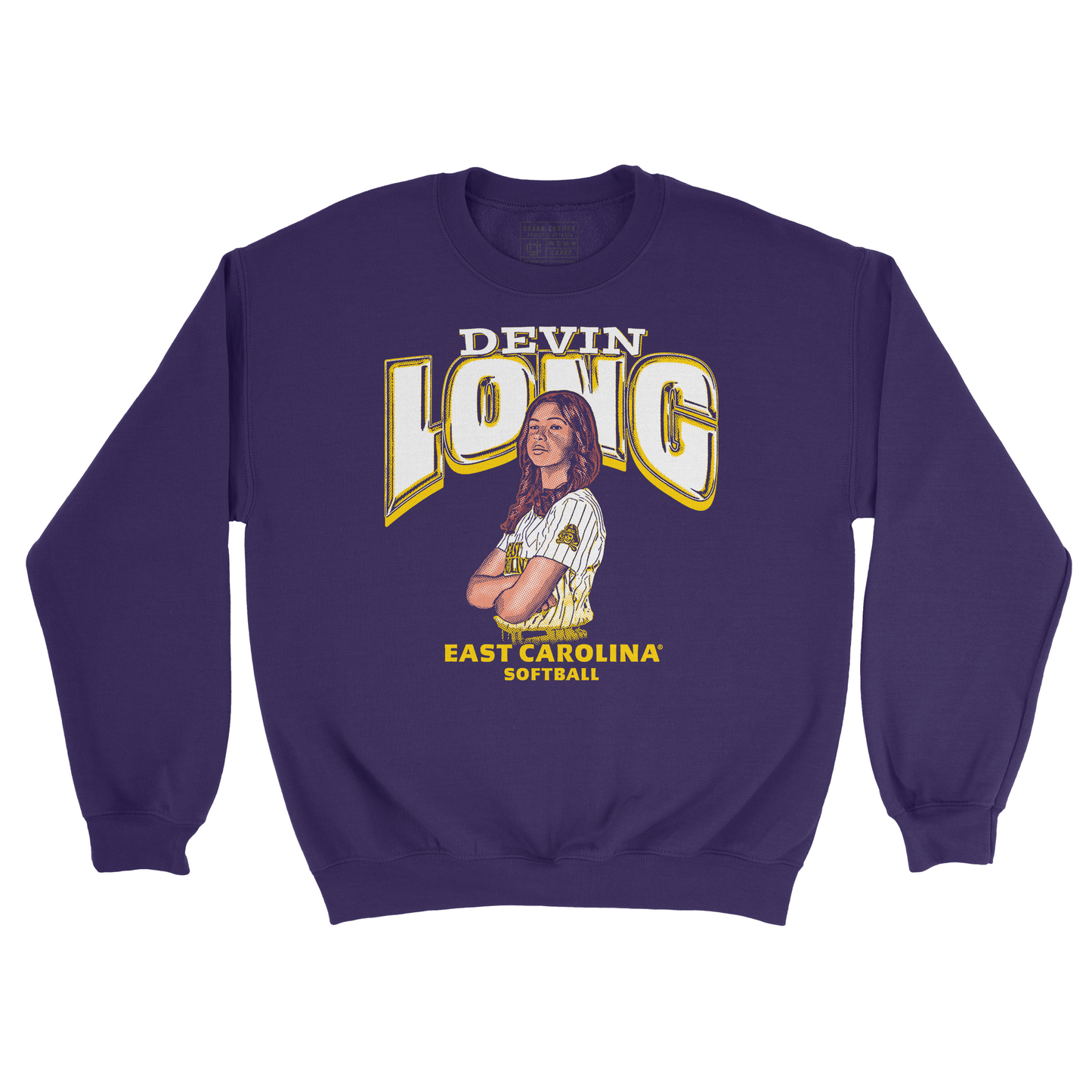 EXCLUSIVE RELEASE: Devin Long Cartoon Purple Crewneck