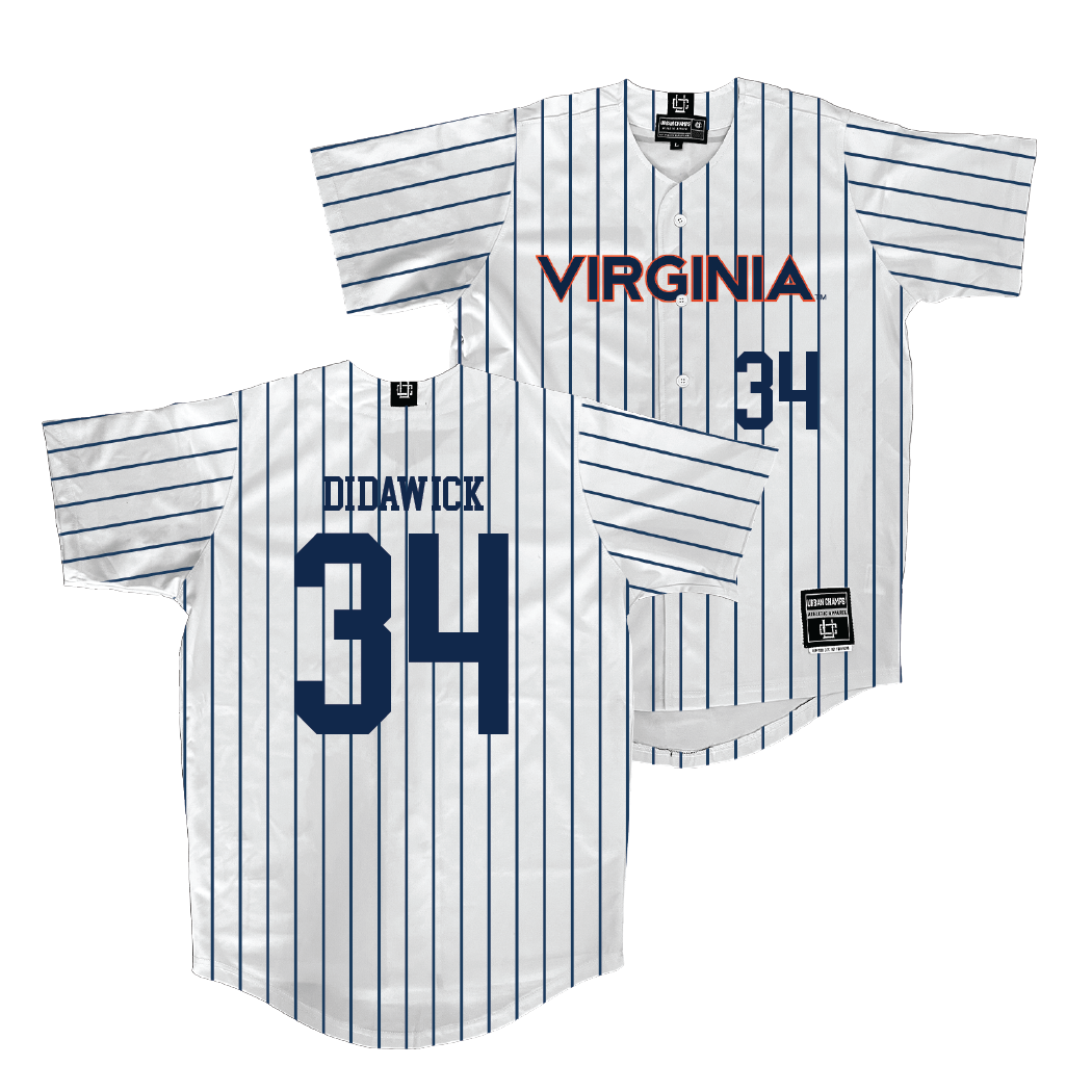 Virginia Baseball White Jersey  - Harrison Didawick