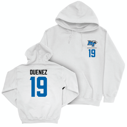 MTSU Women's Soccer White Logo Hoodie  - Aireona Duenez