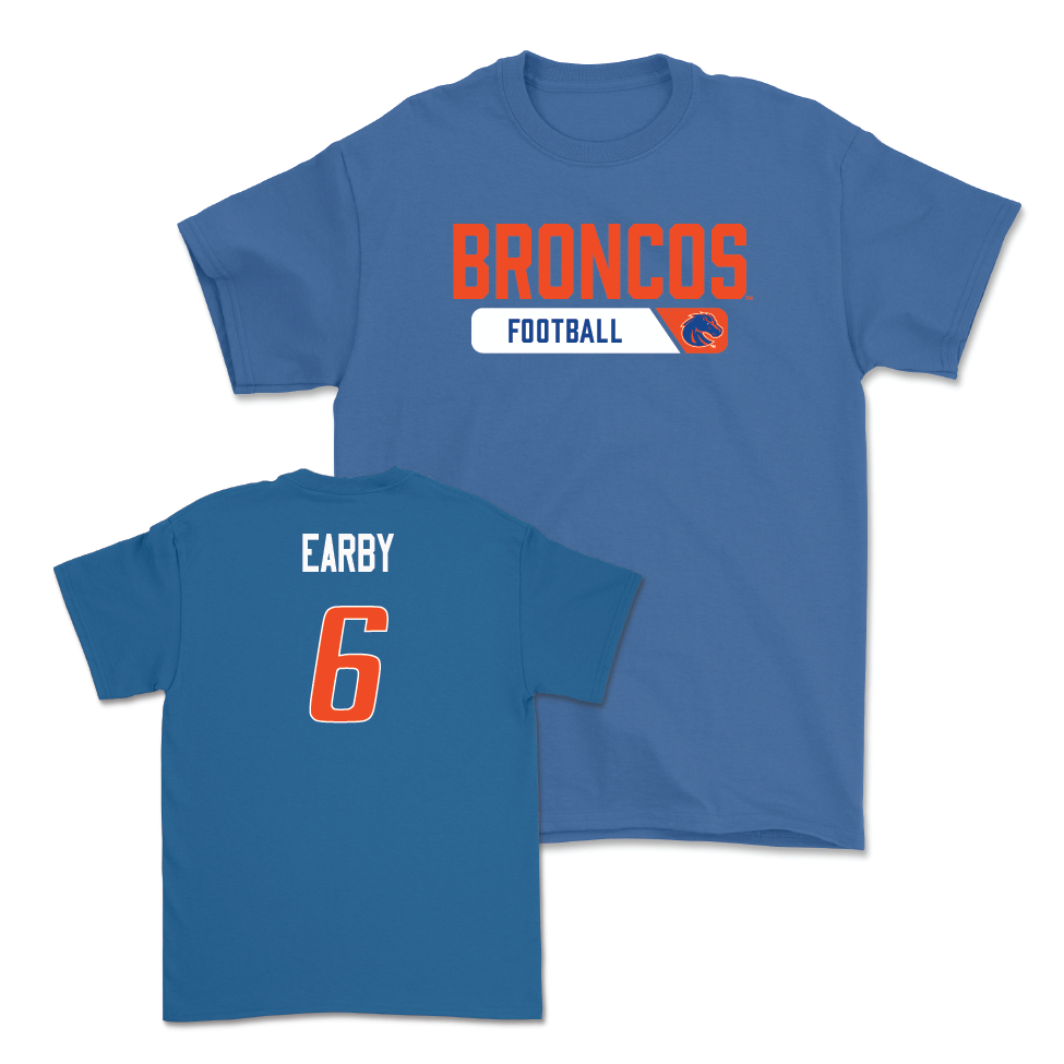 Boise State Football Blue Sideline Tee - Jeremiah Earby